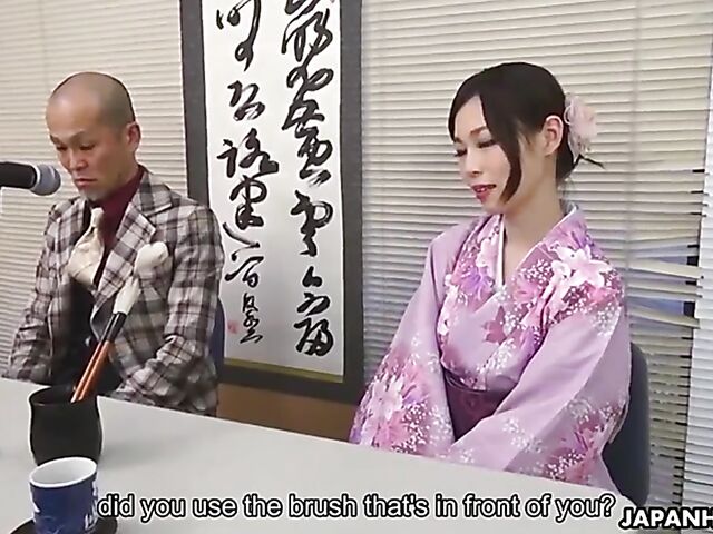 Misaki Yoshimura - Uncensored Japanese geisha gangbang in kimono