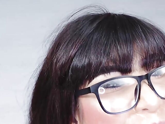 Glasses gangbang and cum in mouth with Mia Marin