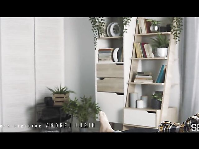 European babe Alexis Crystal gets in the mood for passionate sex