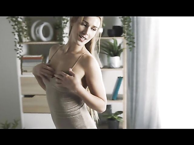 European babe Alexis Crystal gets in the mood for passionate sex