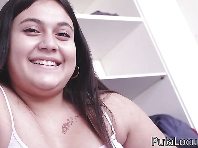 Young chubby Spanish girl Monica Conde gets nasty with Torbe