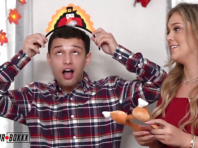 Family Thanksgiving cuckold threesome fantasy with Casca Akashova and Kali Roses