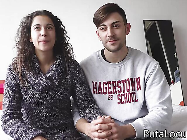 Spanish couple casting by Torbe featuring Lamala and her lucky BF