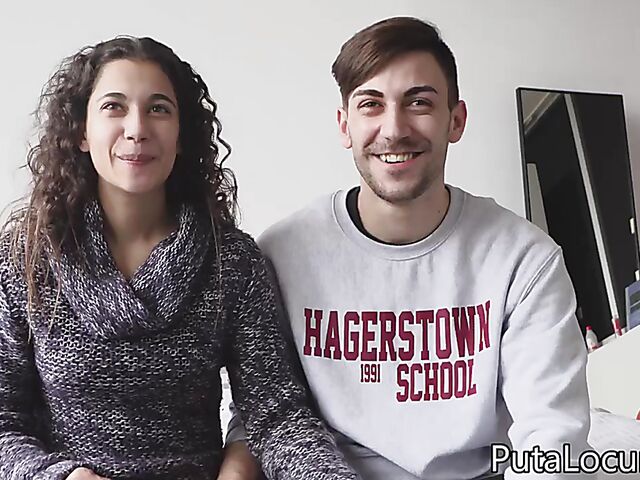 Spanish couple casting by Torbe featuring Lamala and her lucky BF