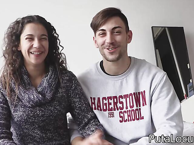 Spanish couple casting by Torbe featuring Lamala and her lucky BF