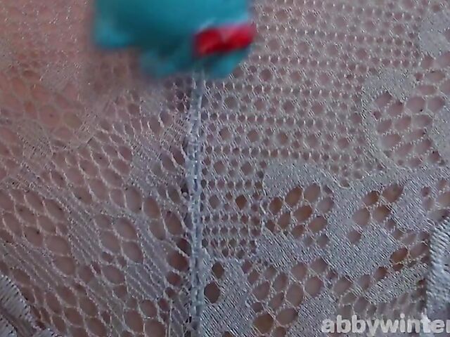 Amateur solo with freckled brunette Elysa, 21