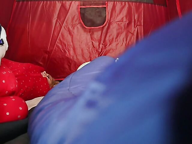 Riding squirt in a camping tent with big titted MILF Lacey Bender