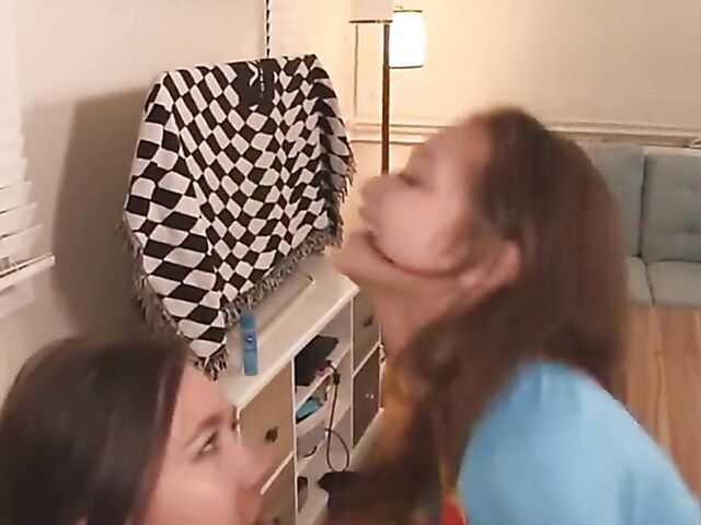 Lesbian cosplay and strap on sex with handcuffed supergirl Alex De La Flor and playful Sinn Sage