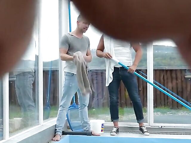 Krystal Swift & Sofia Lee - Natural big tits foursome in the gym with anal and DP