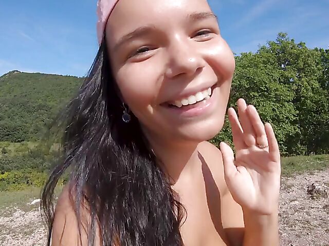 Natural busty sunbather Sofia Lee gets picked up and anal fucked by Porno Dan