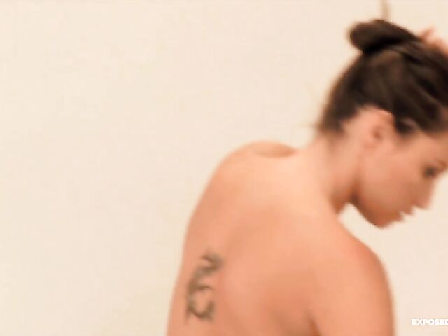 Lesbian bath time fun with Celeste Star and Ruby Rayes