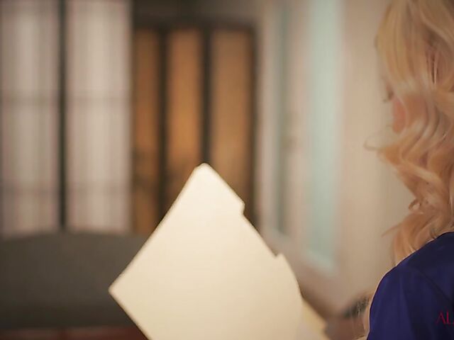 Brunette Eliza Ibarra and blonde Charlotte Stokely lesbian ecstasy