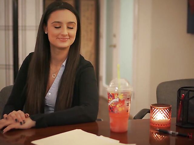 Brunette Eliza Ibarra and blonde Charlotte Stokely lesbian ecstasy