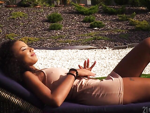 Interracial lesbians with yummy pussies Romy Indy and Sharon White