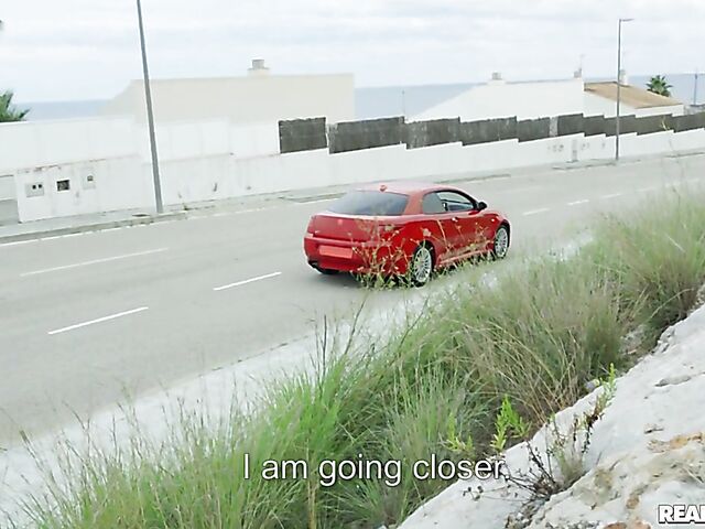 Car masturbation and sex outside with big tits latina Adara Love