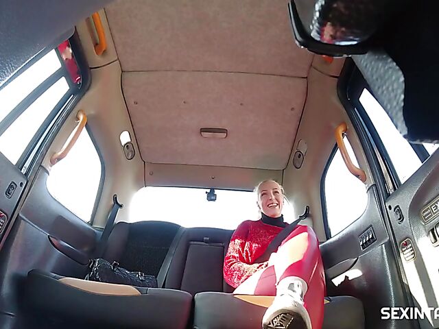 Liz Rainbow's hardcore taxi fuck adventure