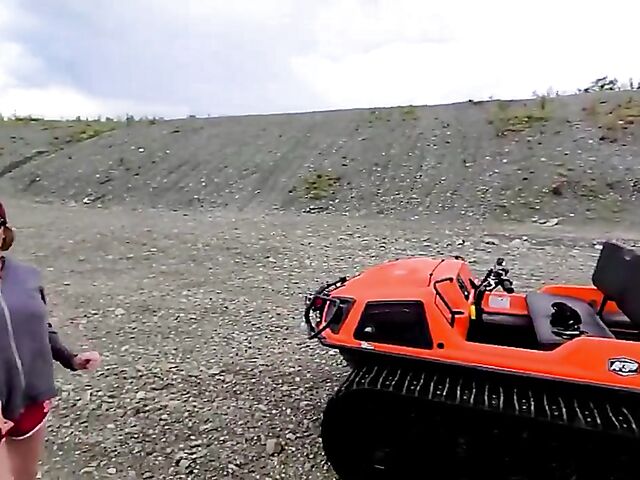 Outdoor sex in Alaska with horny travelers Lana Mars and AKGingersnaps