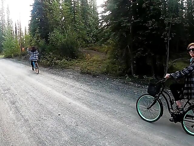 Outdoor sex in Alaska with horny travelers Lana Mars and AKGingersnaps