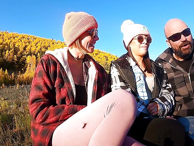 Outdoor sex in Alaska with horny travelers Lana Mars and AKGingersnaps