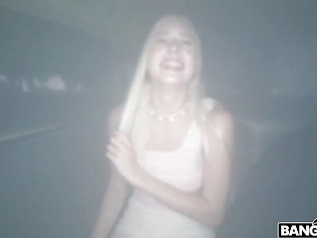 Blonde slut Bri Klein gets fucked good in a van