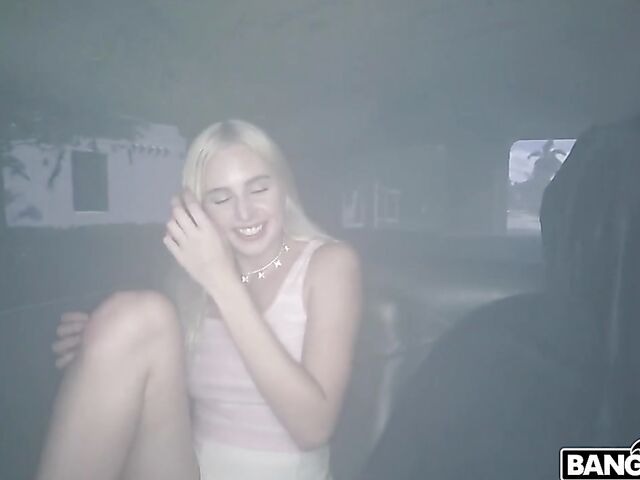 Blonde slut Bri Klein gets fucked good in a van