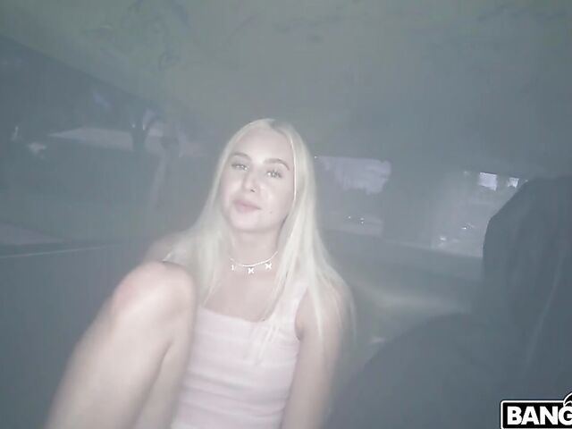 Blonde slut Bri Klein gets fucked good in a van