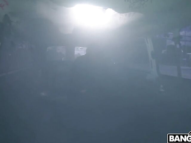 Blonde slut Bri Klein gets fucked good in a van