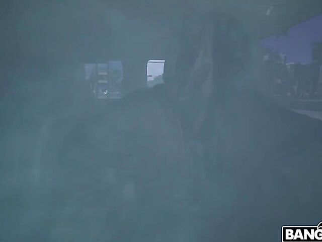 Blonde slut Bri Klein gets fucked good in a van