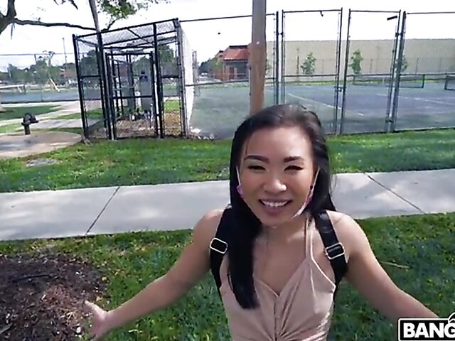 Kimmy Kimm - Tiny asian picked up and fucked in a van