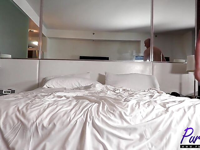 Horny BBW redhead Shanelle Savage doing it in black lingerie