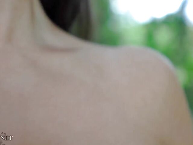 Curvy Cara Boyle's bikini big tits outdoor