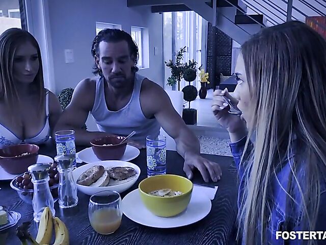 Skylar Snow & Alita Lee - Married couple threesome with their foster daughter