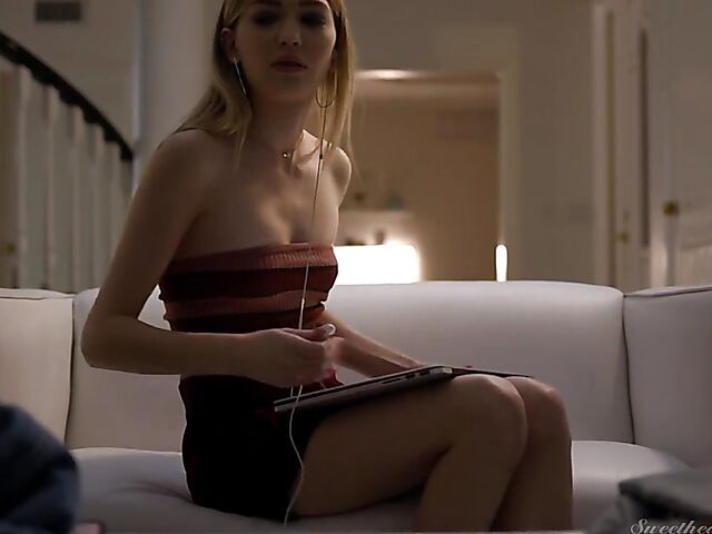 Lesbian fingering and squirting in the bedroom with Whitney Wright and Mackenzie Moss