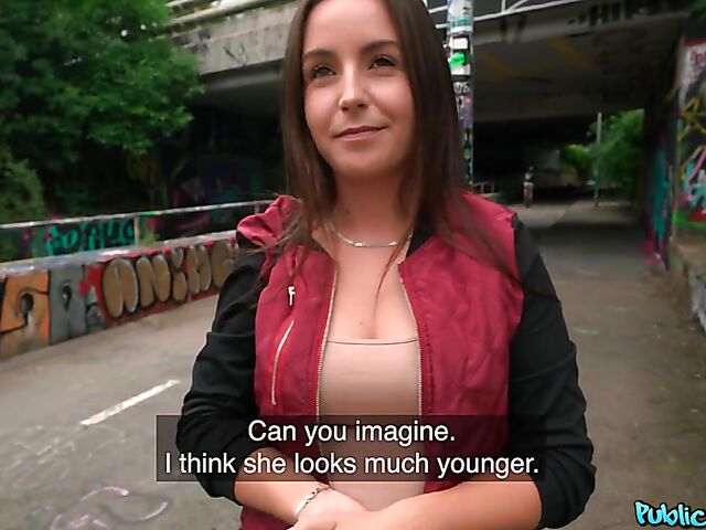 Sex for money under the bridge with Czech hottie Lenna Ross