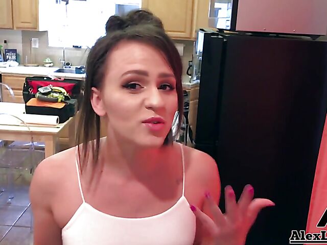 Alex Legend and Alex More POV sex and cum on belly in slow motion