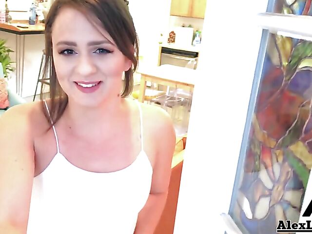 Alex Legend and Alex More POV sex and cum on belly in slow motion