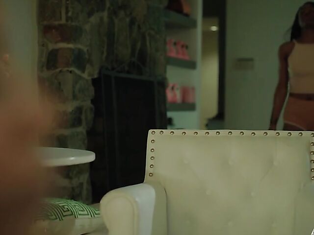 Ebony lesbians Misty Stone and Sizi Sev are horny in the night