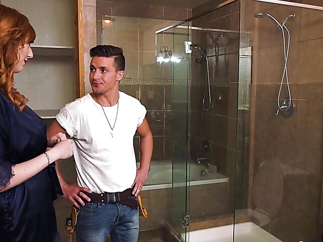 Lauren Phillips - Married red head MILF fucking the plumber