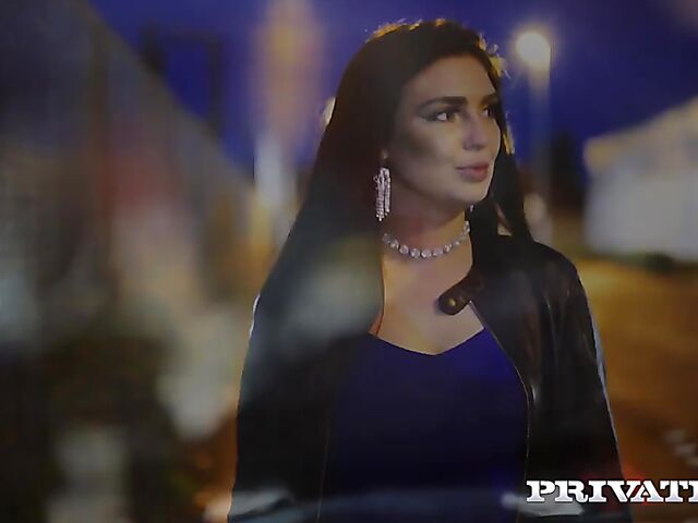 Interracial sex on the couch in the studio with Roxee Couture