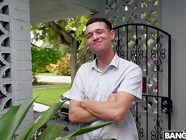 Big ass redhead Arietta Adams gets pounded by a cable guy