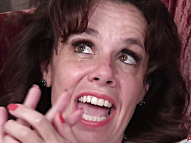 MILF interview with Sonic who pulls her panties aside and shows her ass plug