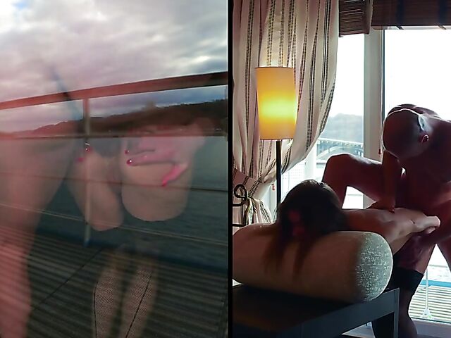 Mia Bandini - Hot couple anal with a view