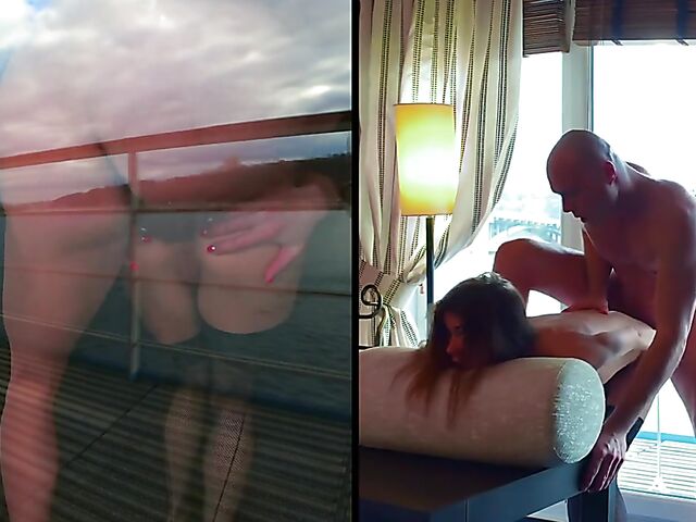 Mia Bandini - Hot couple anal with a view