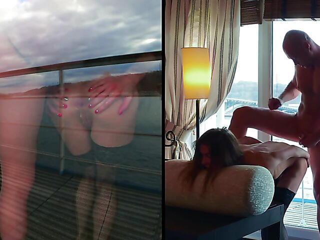 Mia Bandini - Hot couple anal with a view