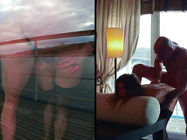 Mia Bandini - Hot couple anal with a view