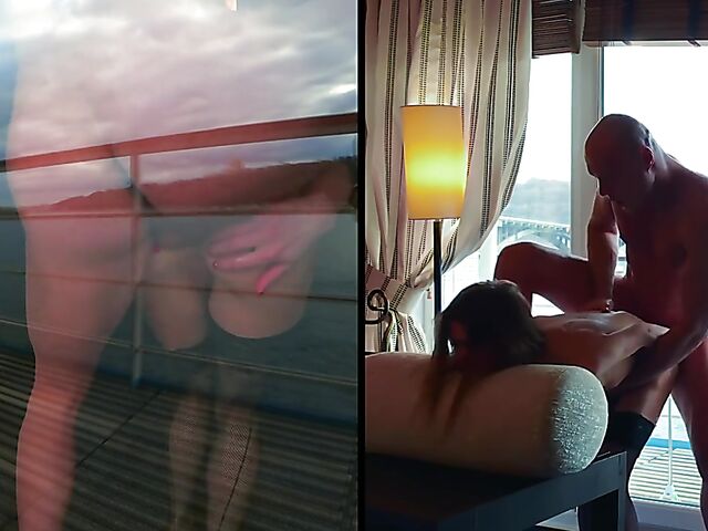 Mia Bandini - Hot couple anal with a view