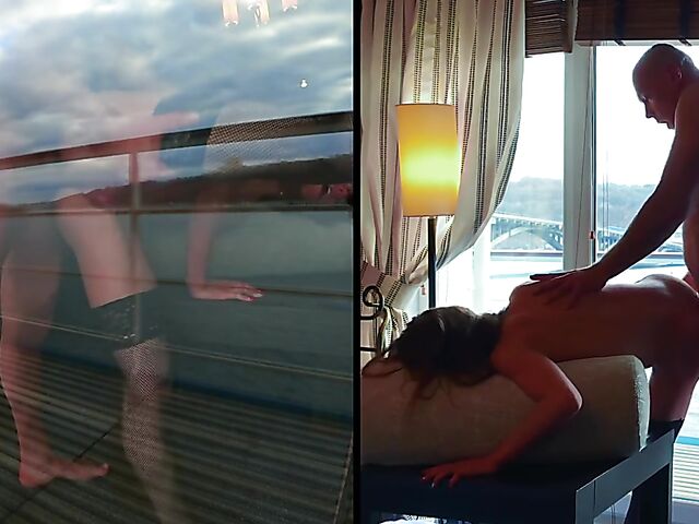 Mia Bandini - Hot couple anal with a view