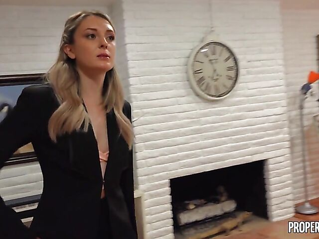 Charlotte Sins - Sexy realtor in stockings POV fucked in the master bedroom