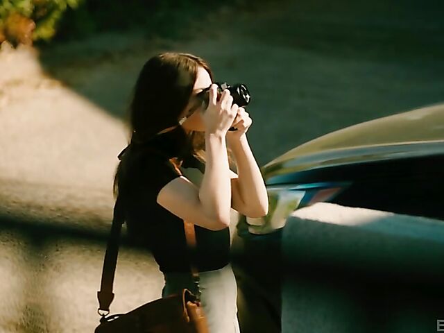 Sensual sex with beautiful photographer Liv Wild