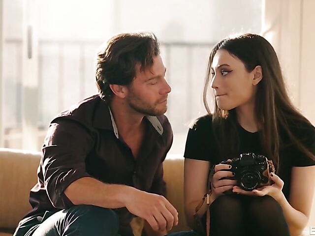 Sensual sex with beautiful photographer Liv Wild